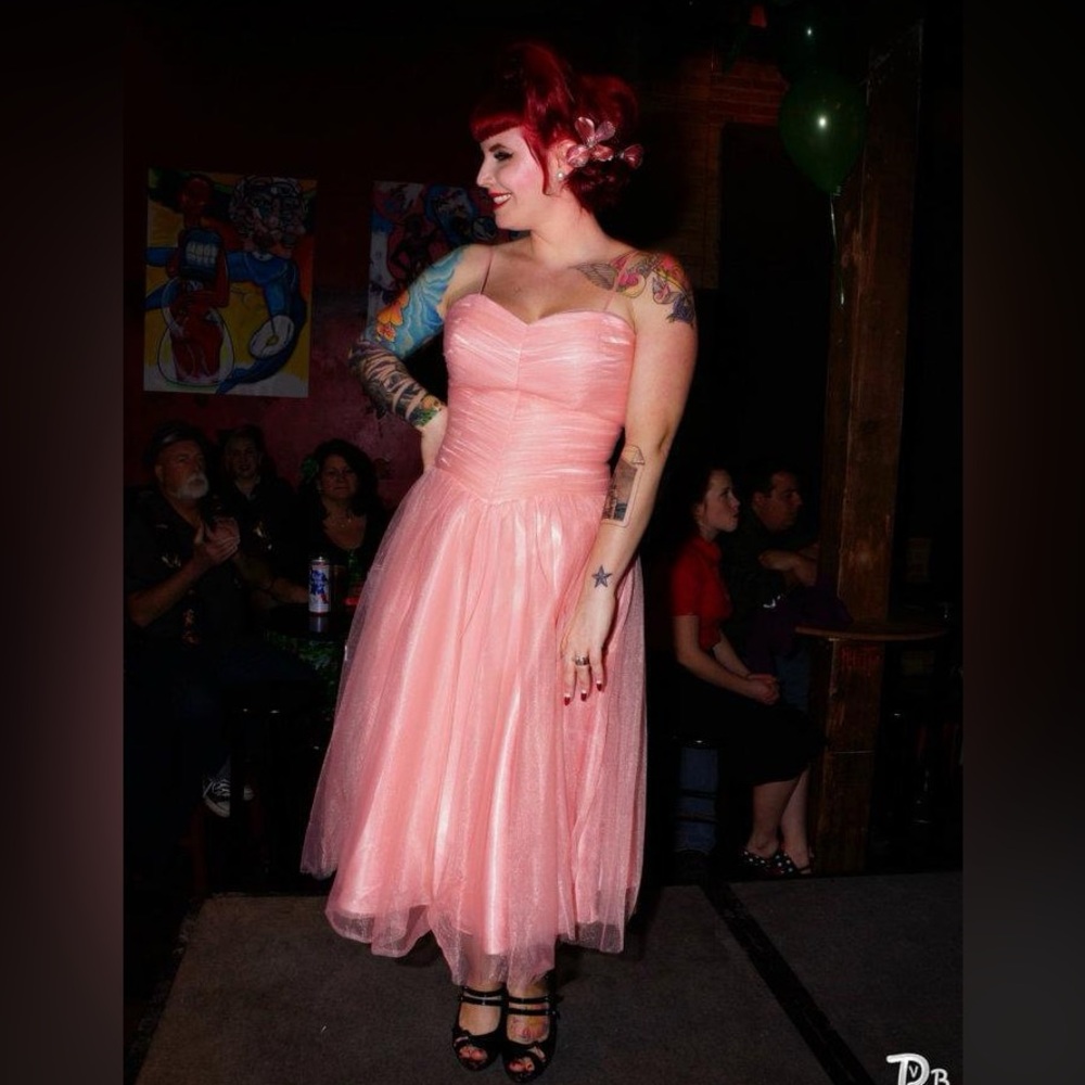 Unique vintage tulle dress